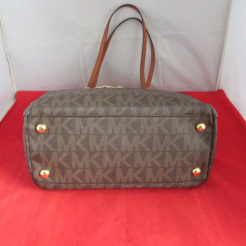 Michael Kors Harper Large N/S MK Signature Tote $298 Brown #013 - Picture 13 of 13